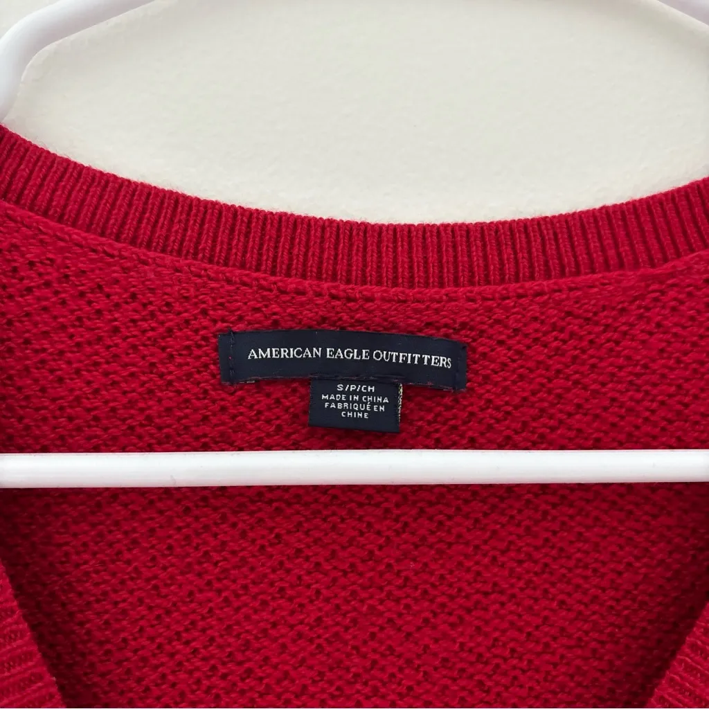 burgundy and red ombre American Eagle sweater - Image 2
