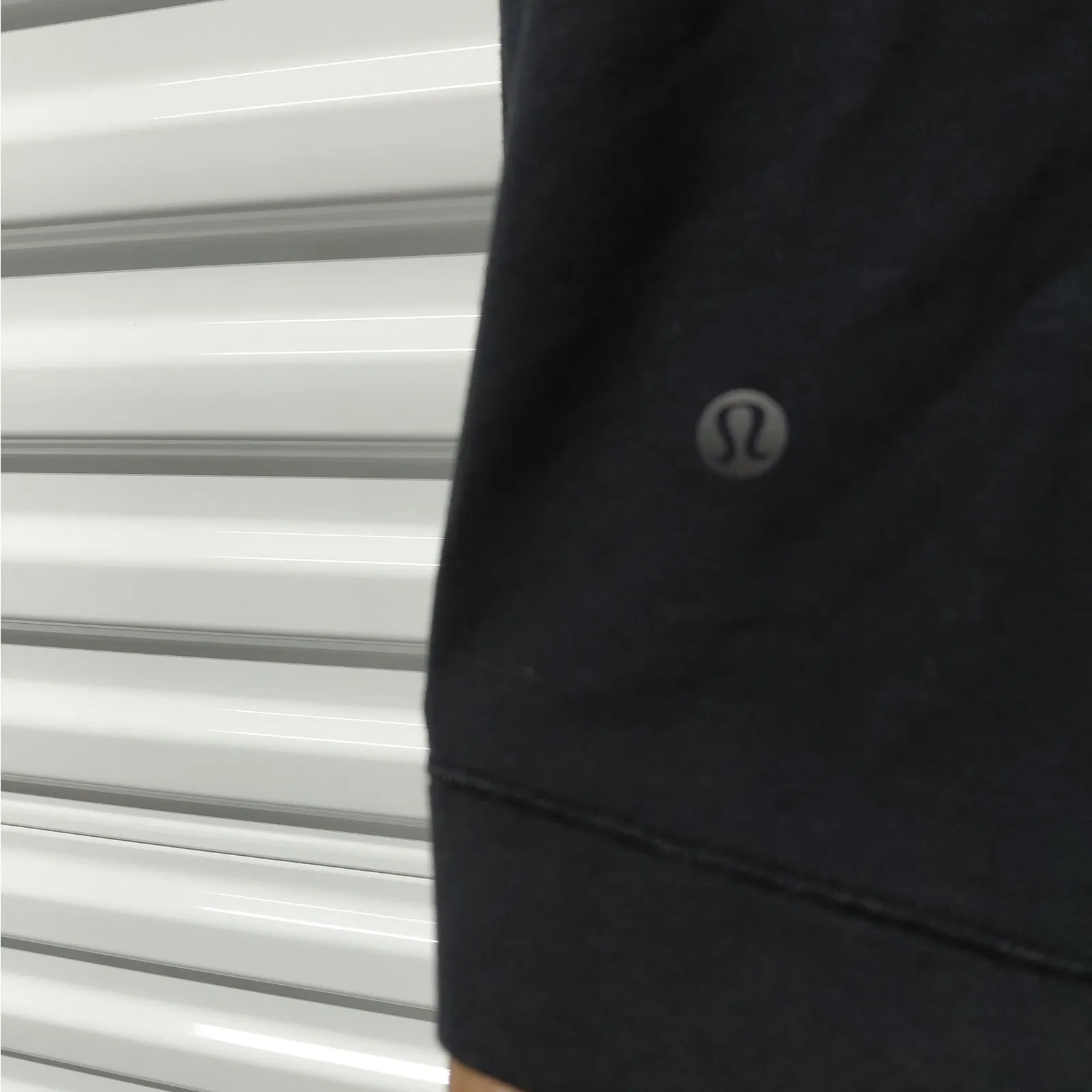 Lululemon Asymmetrical Full Zip Hoodie Jacket Sz 6 Black Stretch Yoga Athleisure - Image 9