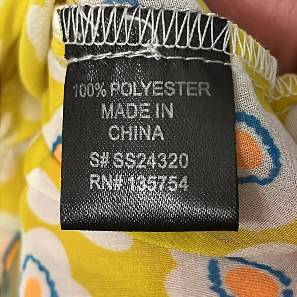 Women’s Sleeveless Flowy Top Yellow - Image 5