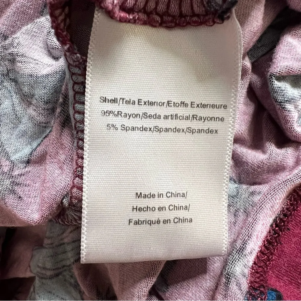 ModCloth Stargazing in the Primroses Midi Dress 1X Women’s Burgundy Floral EUC. - Image 5