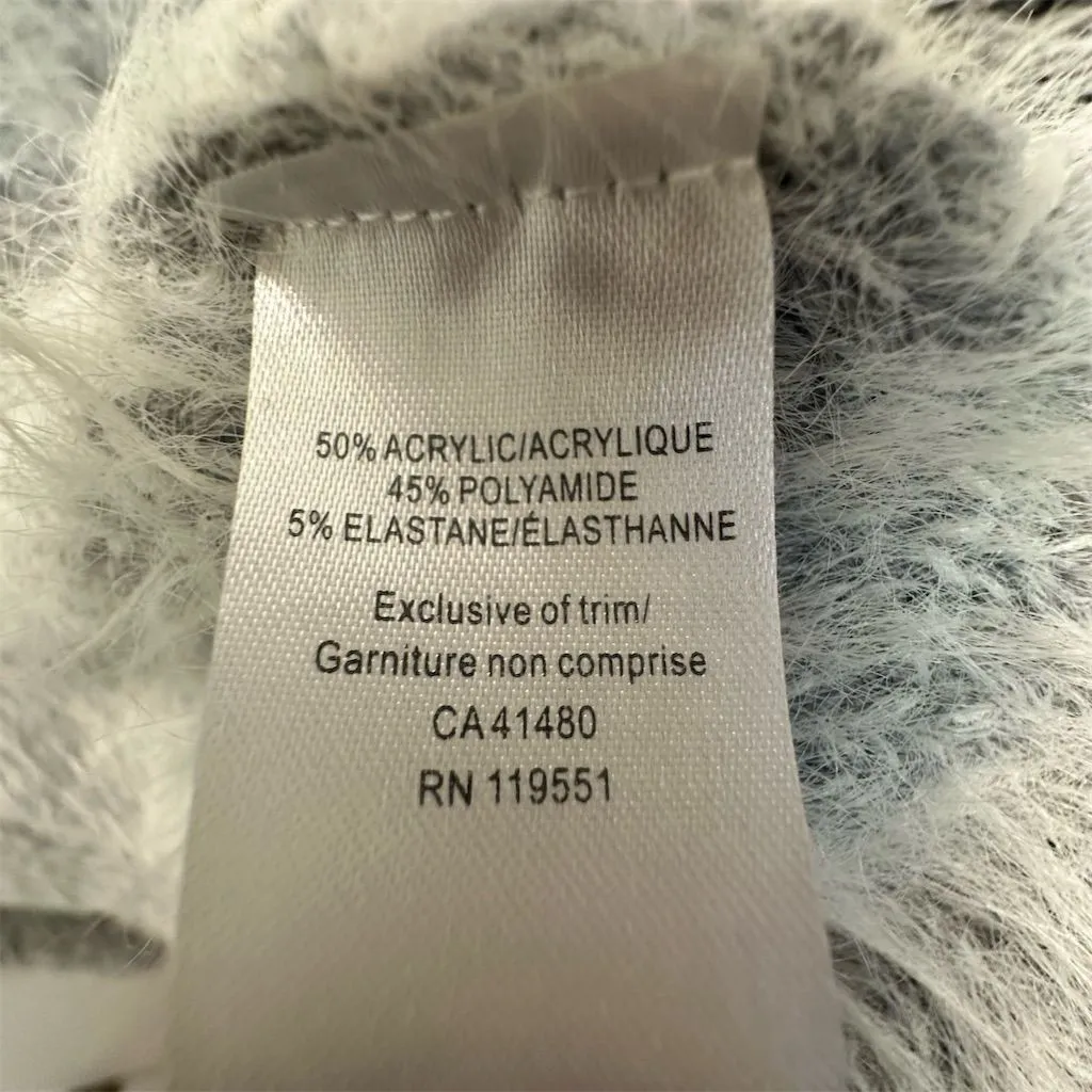 Gentle Fawn Women's Open Front Cardigan Gray Long Sleeve Knit Sweater Size M‎ - Image 5