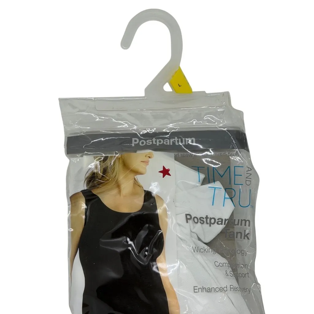 NEW Time and Tru Postpartum Womens Tank Large White Seamless Support Compression Size undefined - Image 2