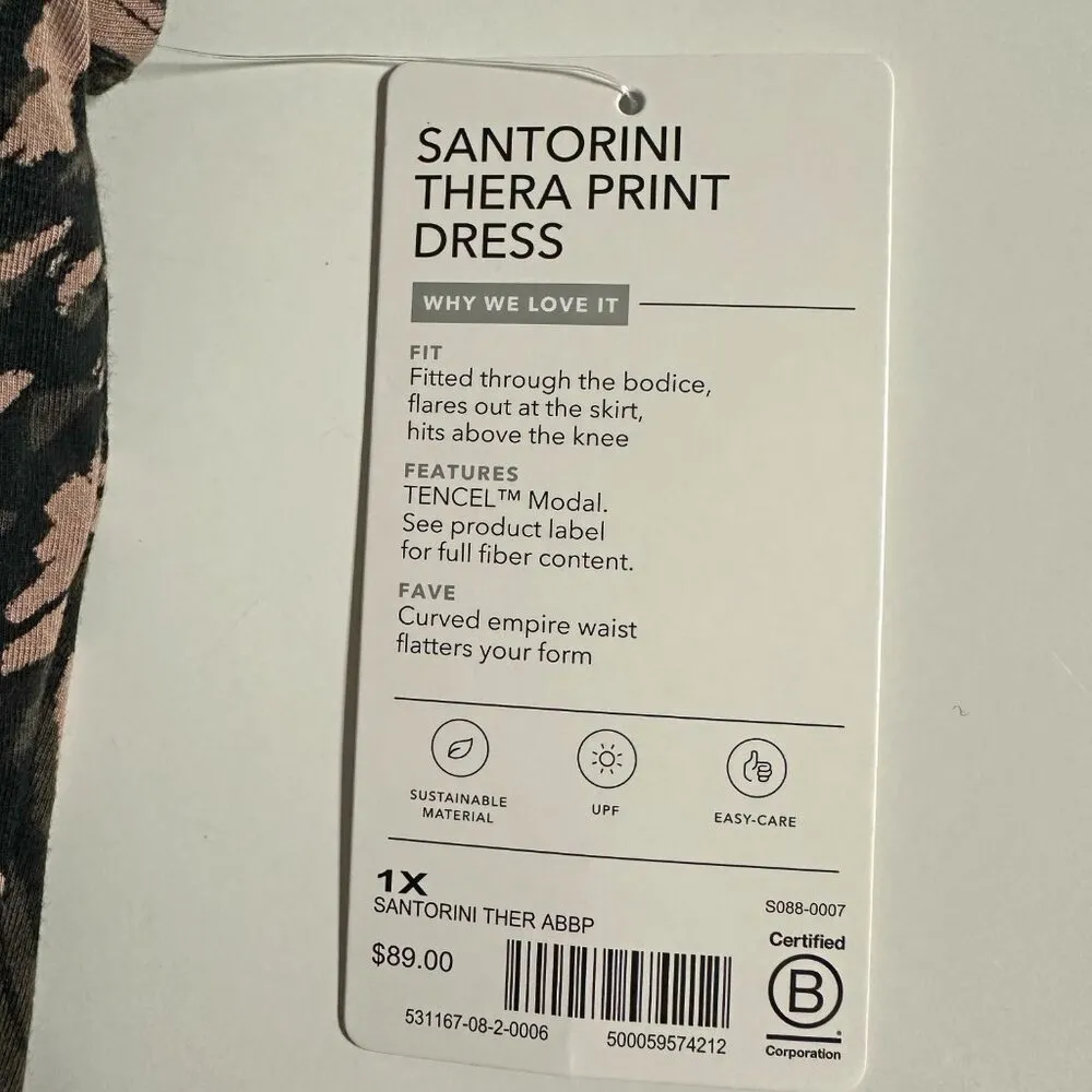 *NEW* Athleta Santorini Thera Print Dress - Image 6