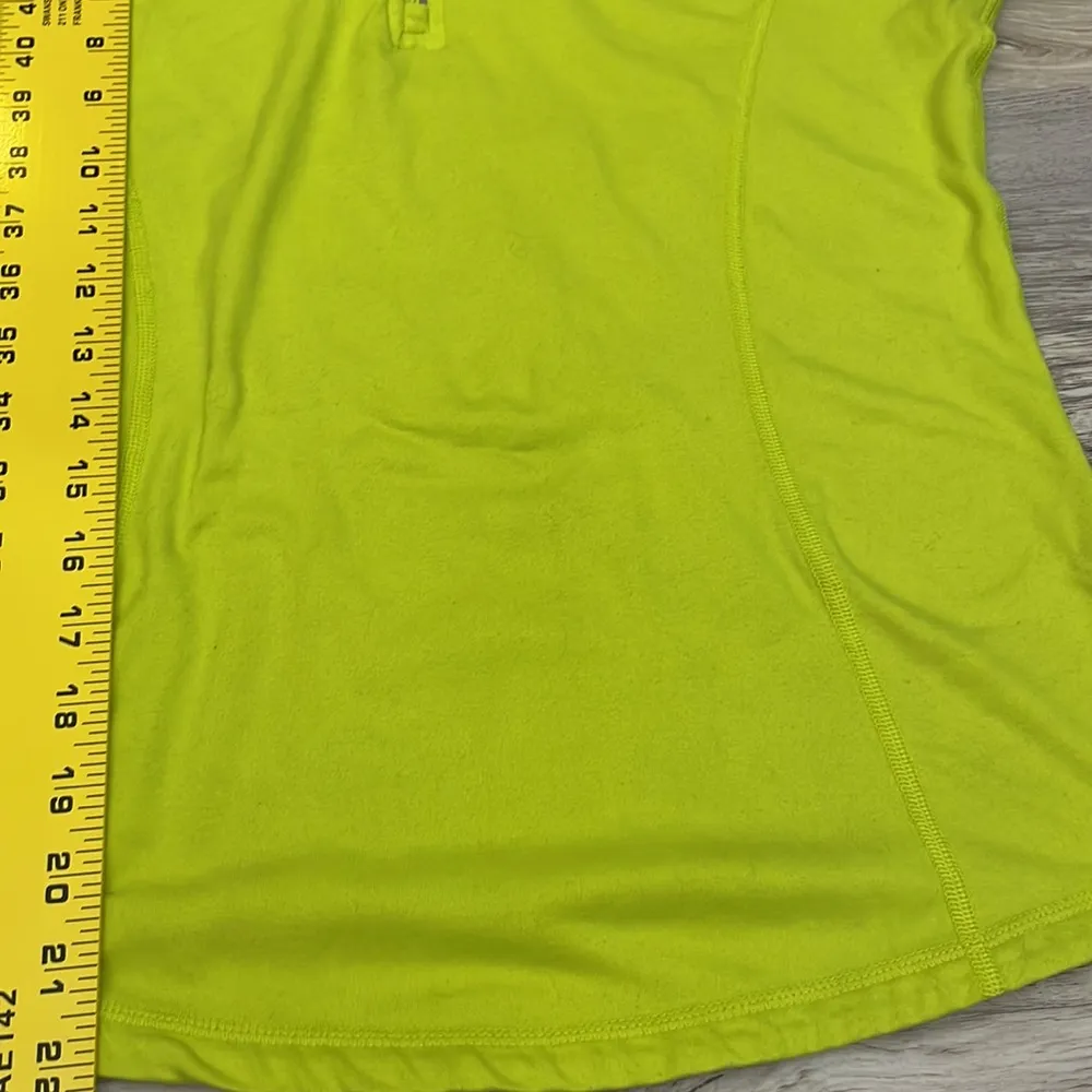 Reebok PLAYDRY Neon Green Lightweight Pullover Front Half Zip Women’s Jacket S - Image 13