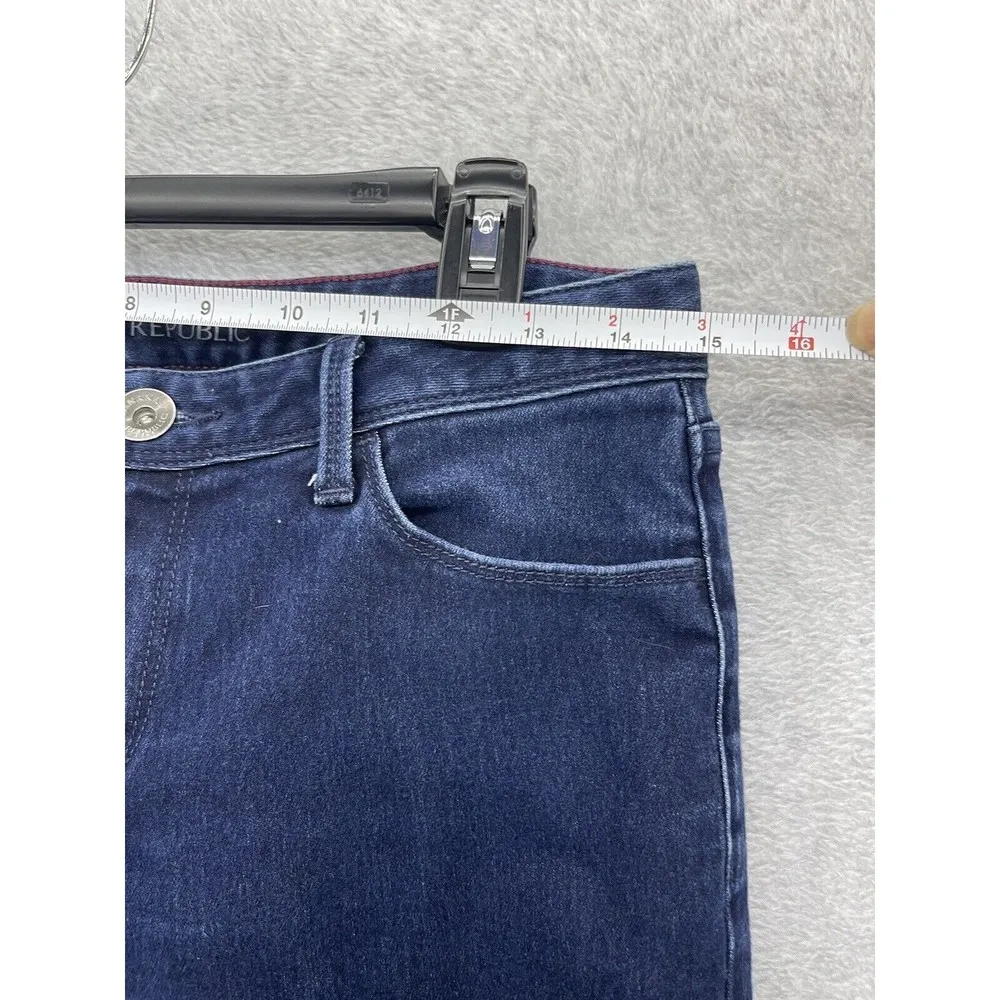 Banana Republic Women's Blue Denim Jeans Dark Wash Skinny Size 27 - Image 11