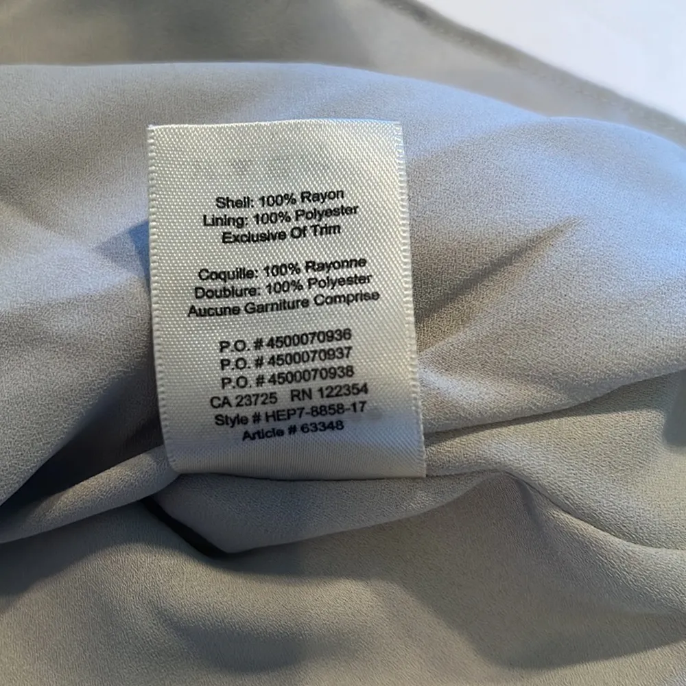 Wilfred Free slip dress light periwinkle Lace accent pullover mini lightweight - Image 9