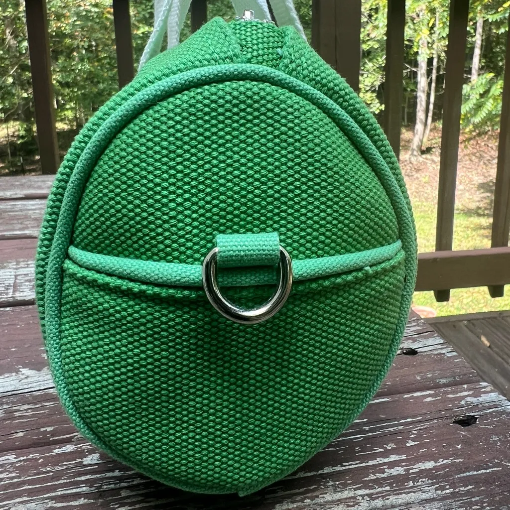 Urban Outfitters BDG Kelly Green 100% Cotton Mini Barrel Crossbody Bag W/Strap - Image 10