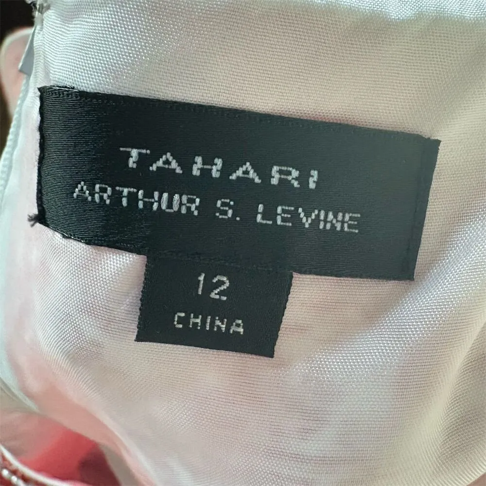 Tahari Women's Size 12 Orange Floral Sleeveless Cotton Knee Length Shift Dress - Image 4