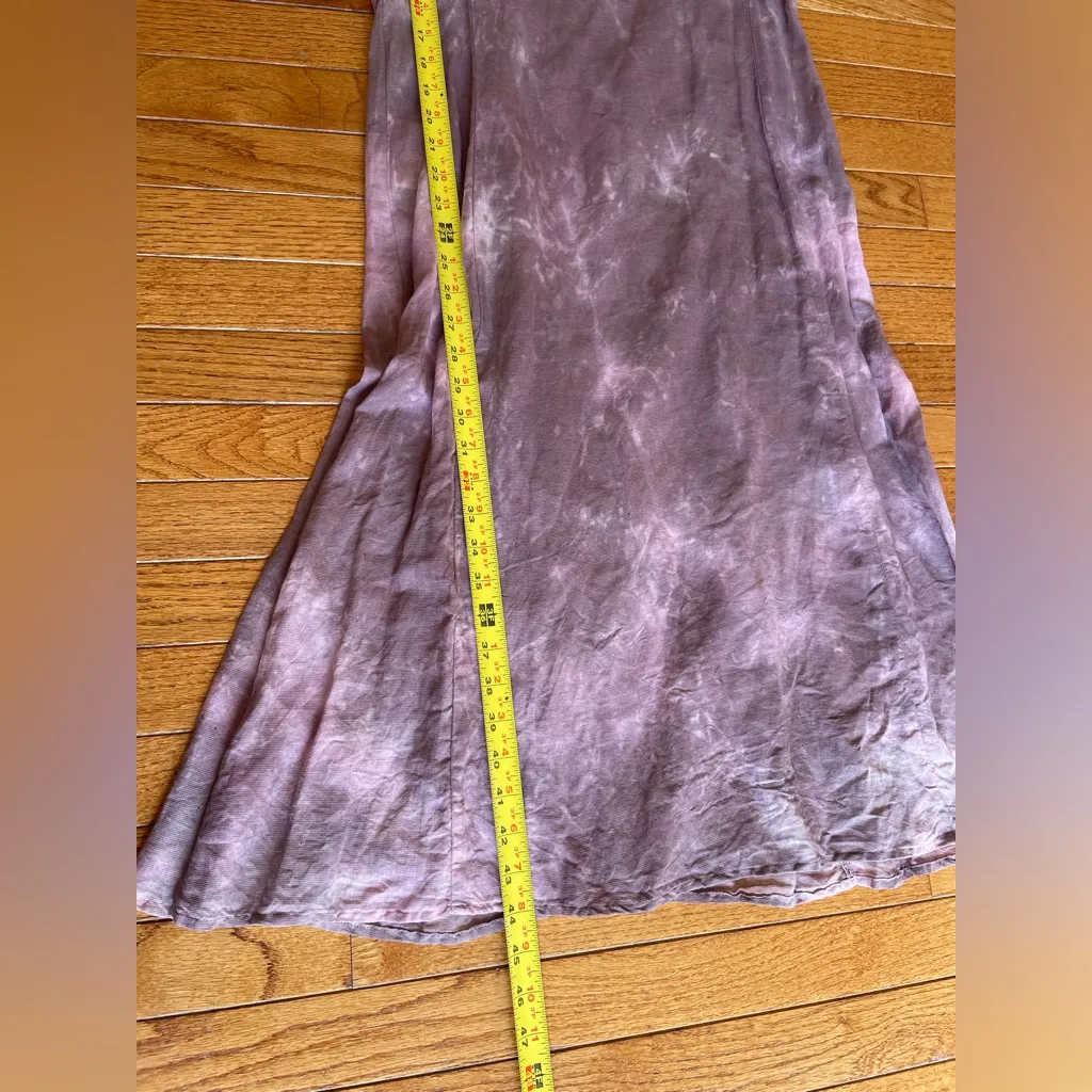 See By Chloe Linen Henley Dress Hand Dyed Size 12 Lagenlook Boho linen cotton - Image 7