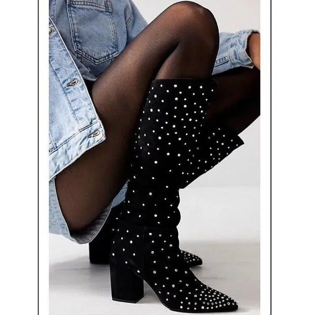 Free People FP Collection - Diamante Dream Boots Size 9.5 - Image 4