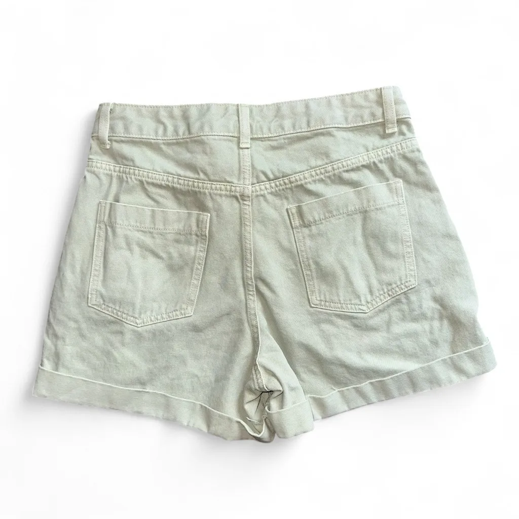 Zara Light Green Khaki Shorts 8 - Image 2