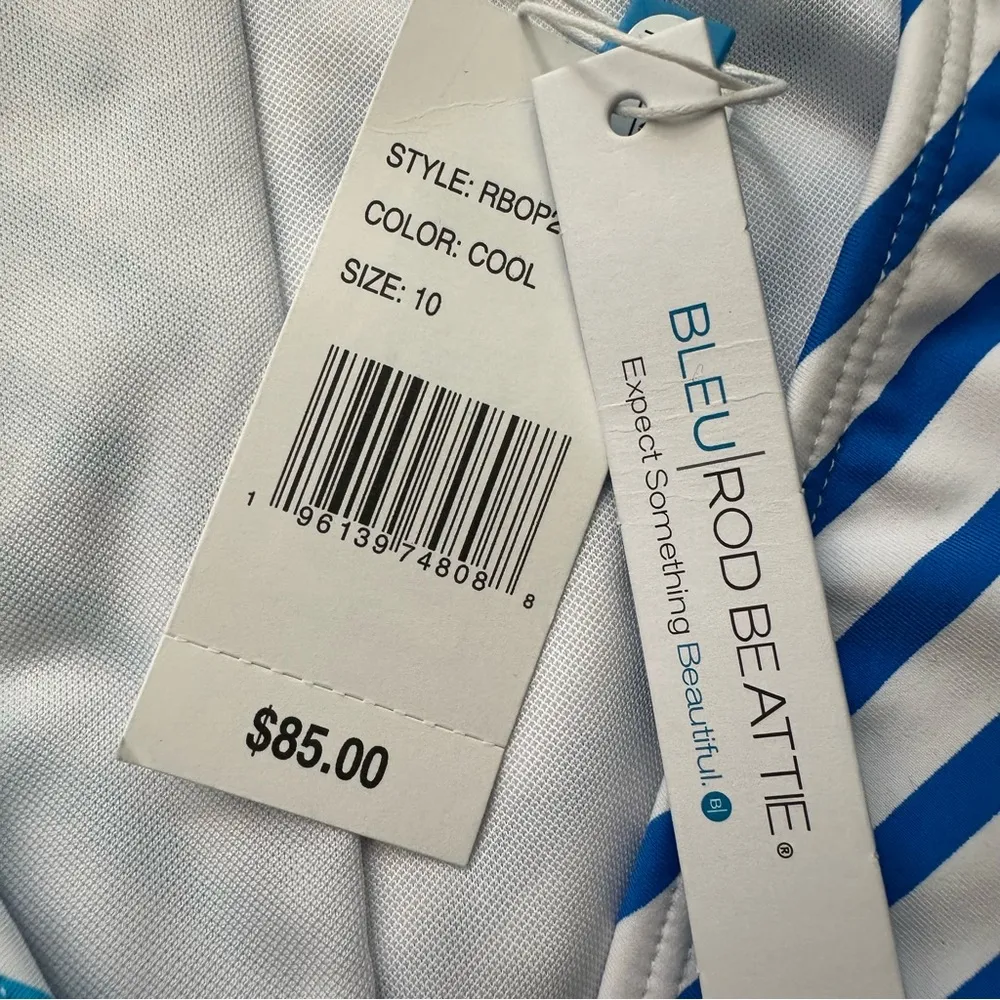 Bleu Rod Beattie Cap Sleeve Crop Bikini Top Size 10 - Image 8