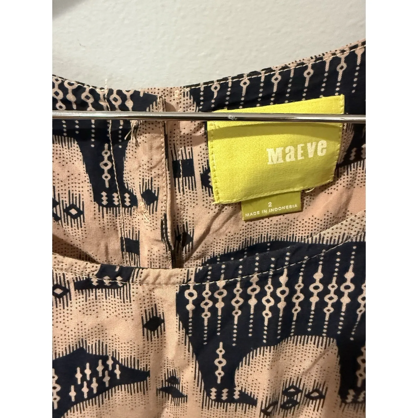 Anthropologie Maeve Zola Pink Polar Bear Printed Tunic Mini Dress Women's Size 2 - Image 3