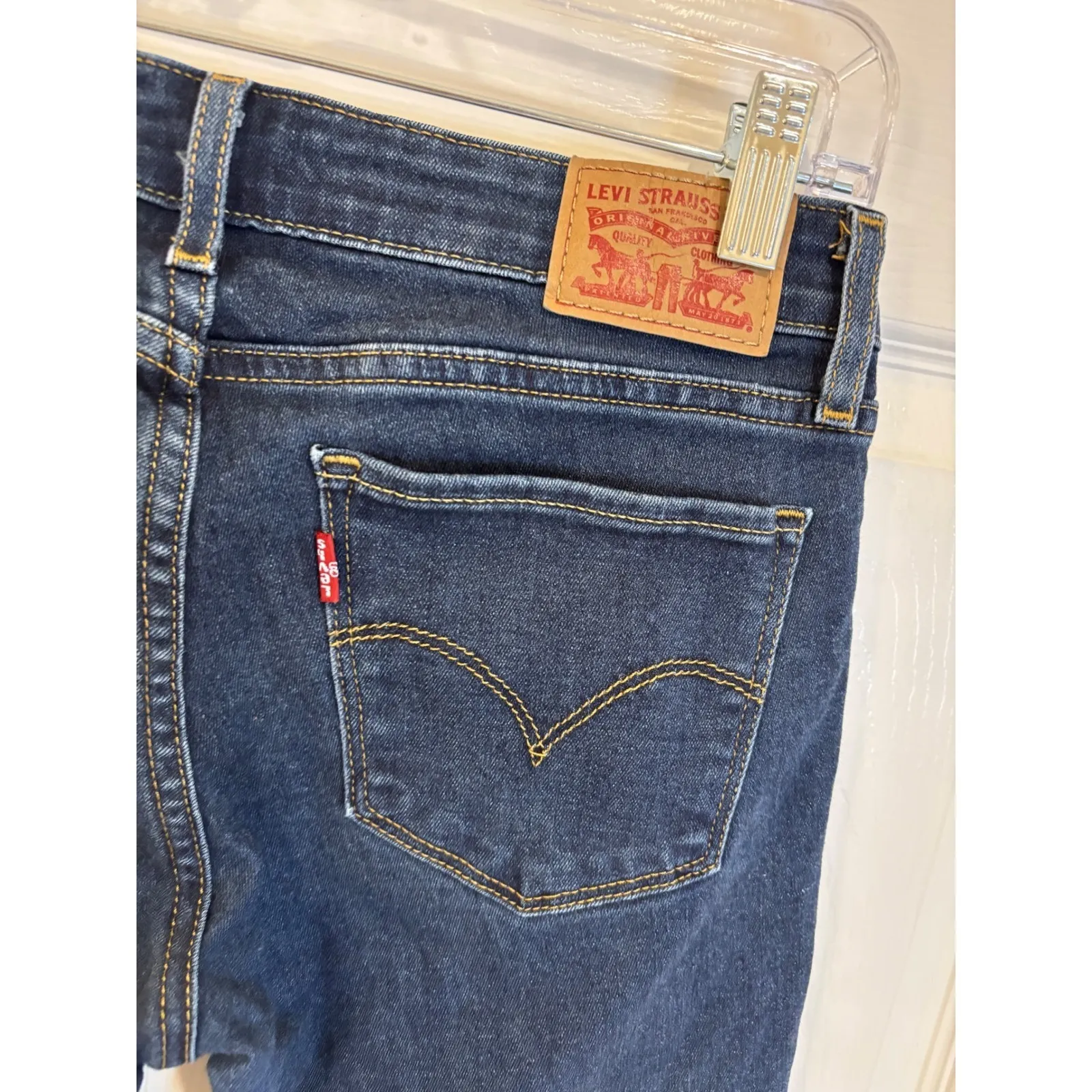 Levi's‎ 711 Skinny Jeans Size 26 Dark Wash Denim Classic Casual - Image 5