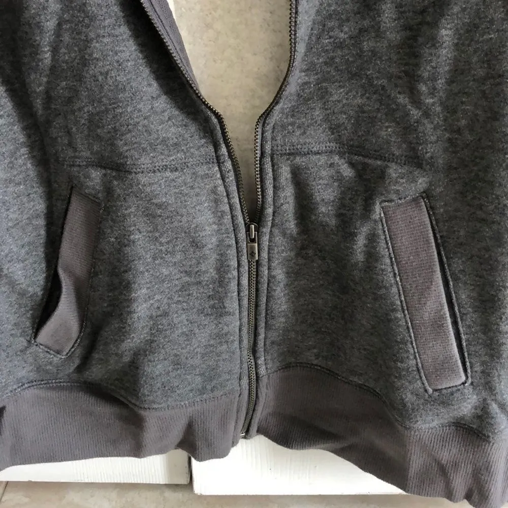 COLUMBIA Heather Grey Women’s Zip-up Sweatshirt Size L - Image 4