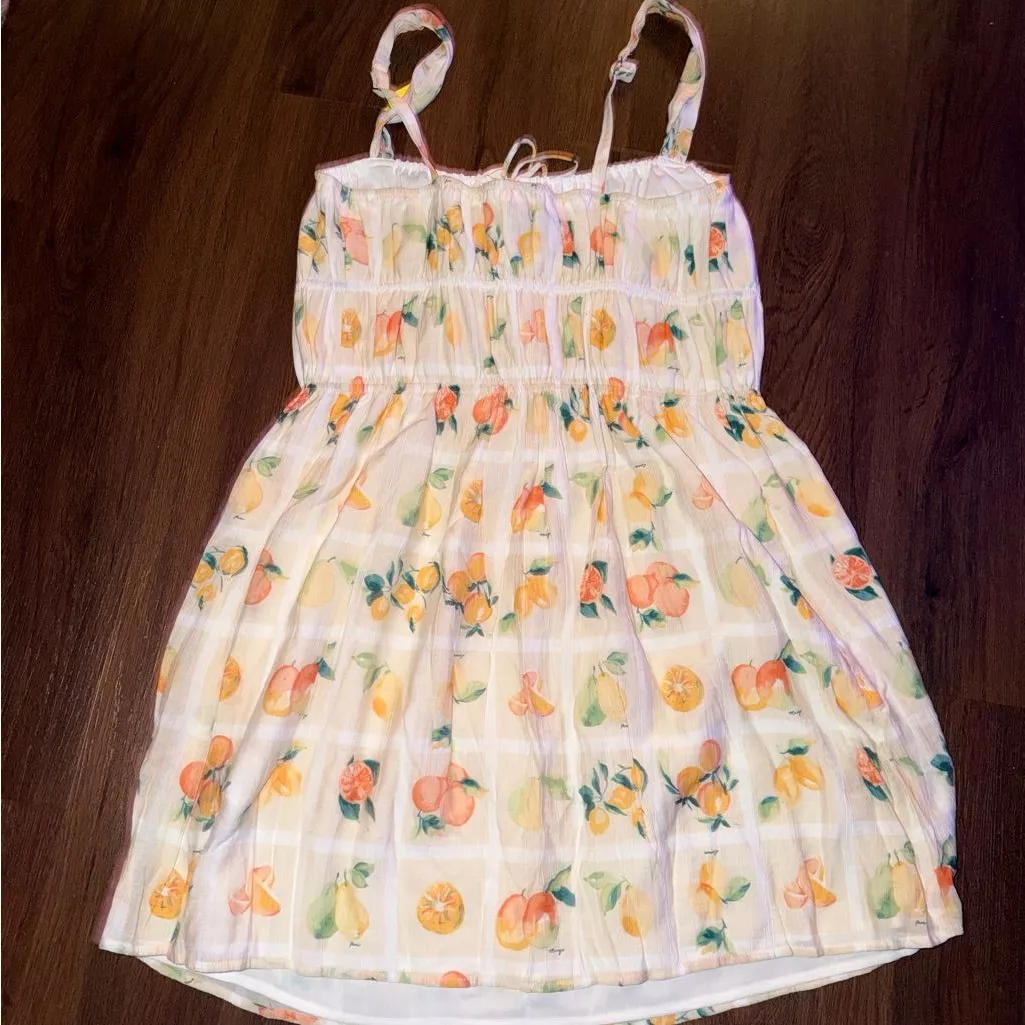 Abercrombie & Fitch Fruit Print Summer Mini Dress
 Size S TALL NWT CASUAL $98 - Image 7