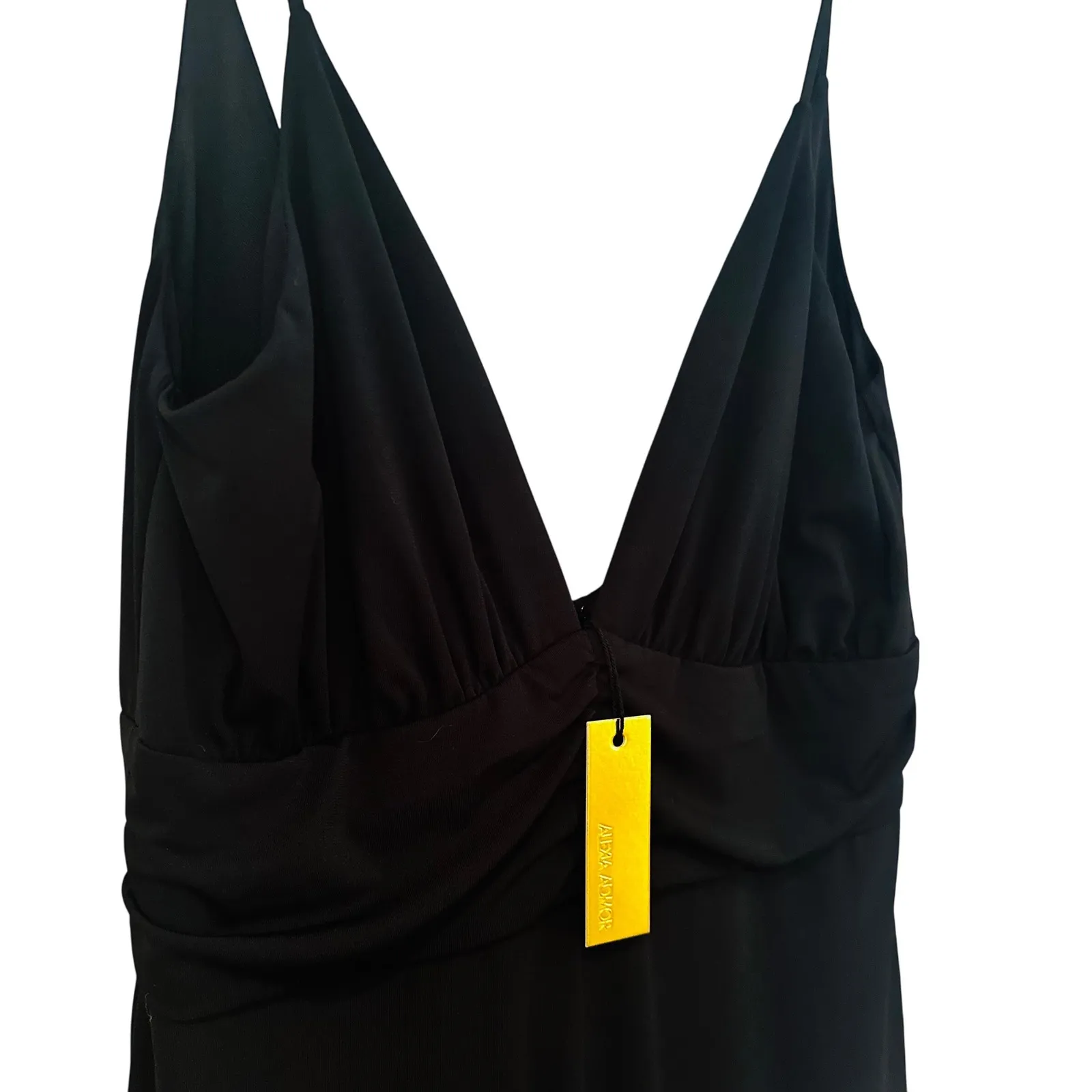 Alexia Admore Eline Wide Leg Jumpsuit Romper Women's 6 Black Evening Holiday NWT - Image 5