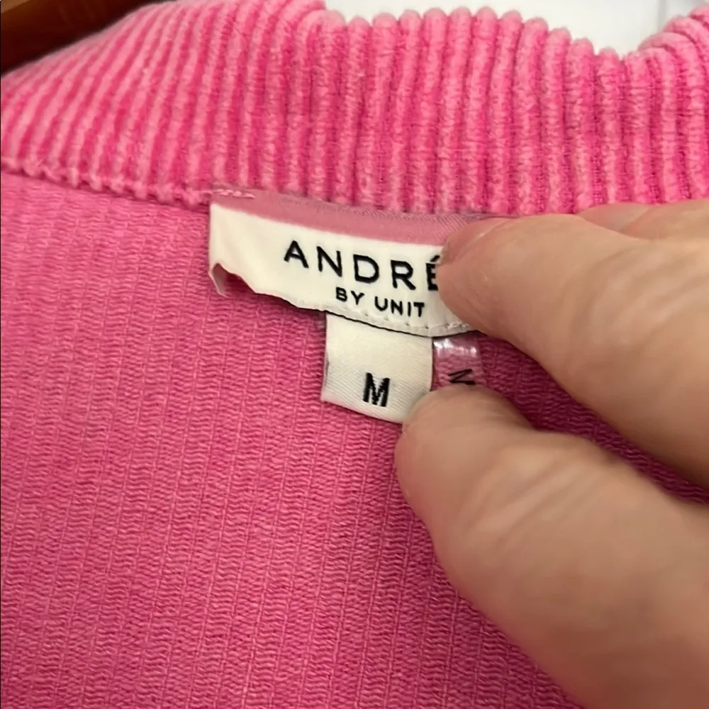 ANDREE BY UNIT Pink Corduroy Jean Jacket - Image 4