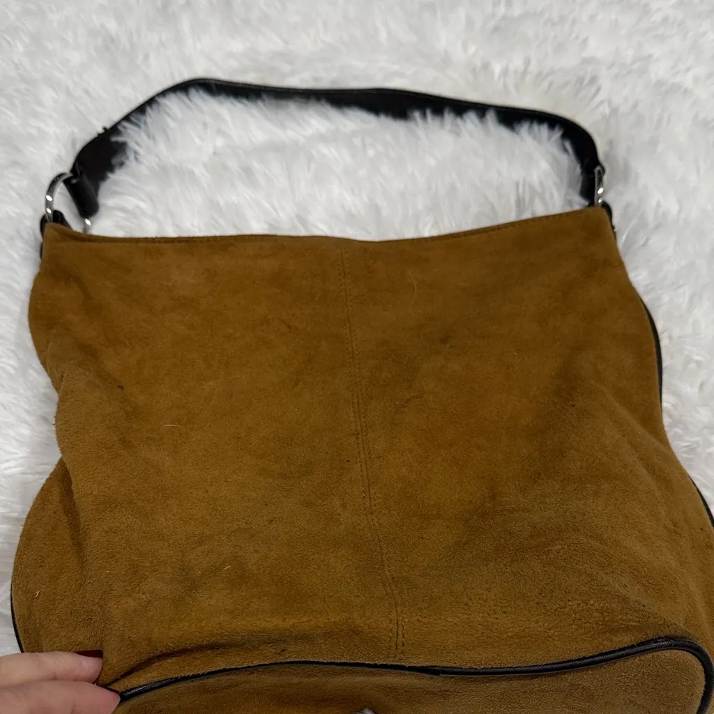 Banana Republic Tan Suede Hobo Bag - Image 6