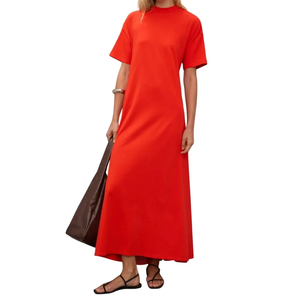 Proenza Schouler White Label Noelle Dress in Orange, Size S - Image 2