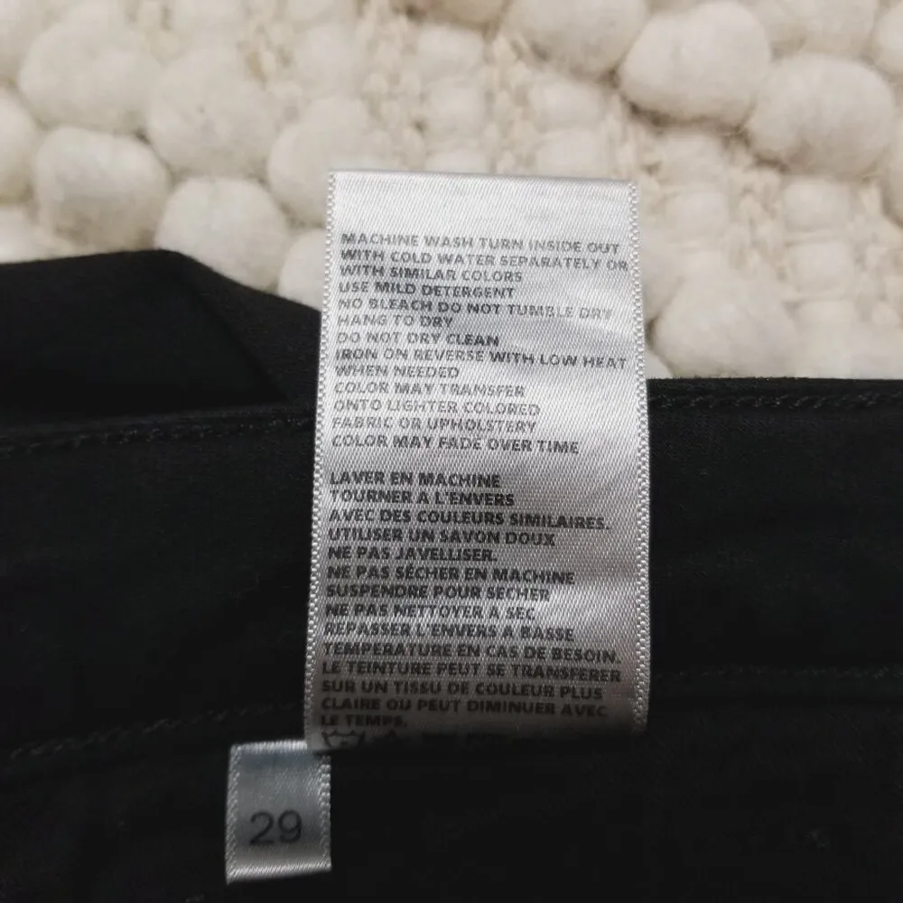 L'Agence Marguerite Skinny Jean Noir Black Sz 29 - Image 7