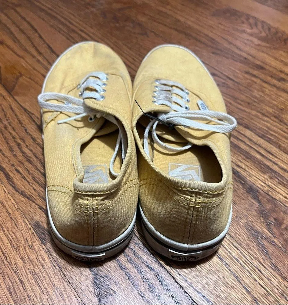 Vans yellow low tops Womens 8 - Image 2
