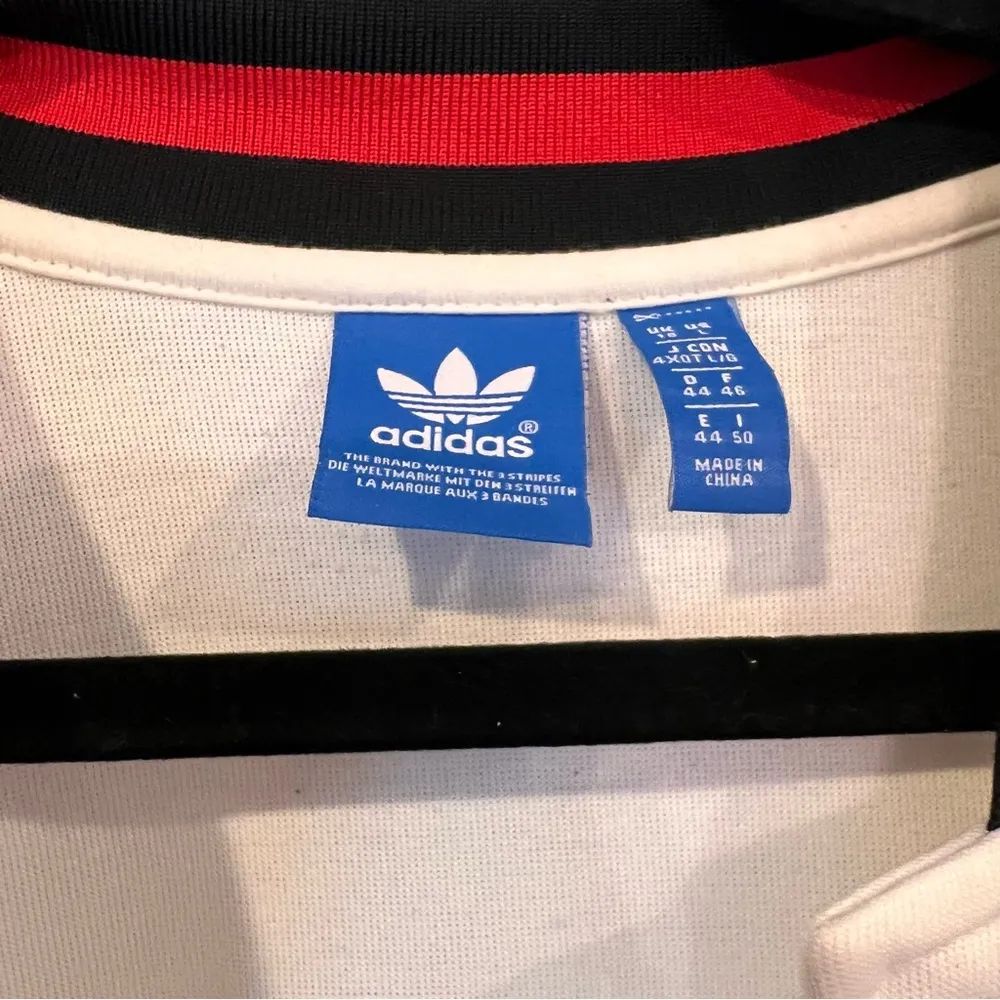 ADIDAS Women’s  Tennis JACKET  Size L White 3D Logos 3 Streifen The Brand #119 - Image 6