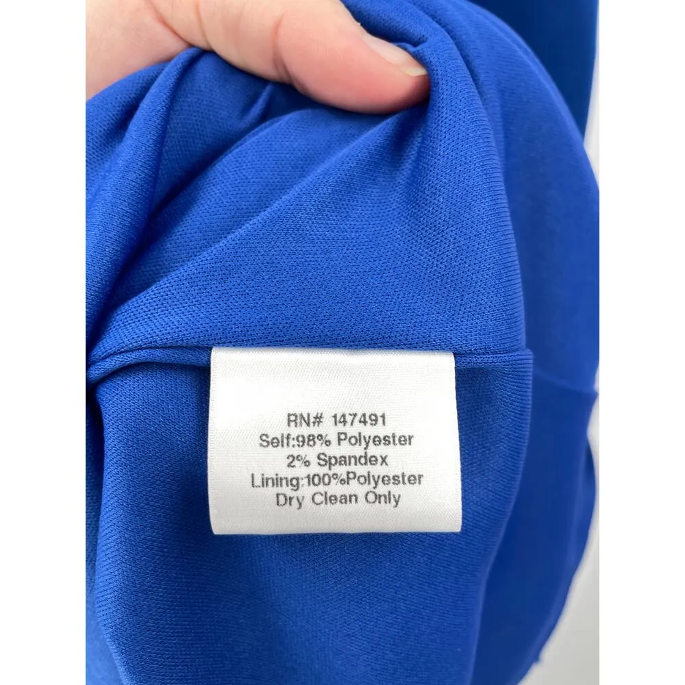 Katie May Dress Womens Large Crush Gown Ocean Blue Strapless Plunging V Neck NWT - Image 9