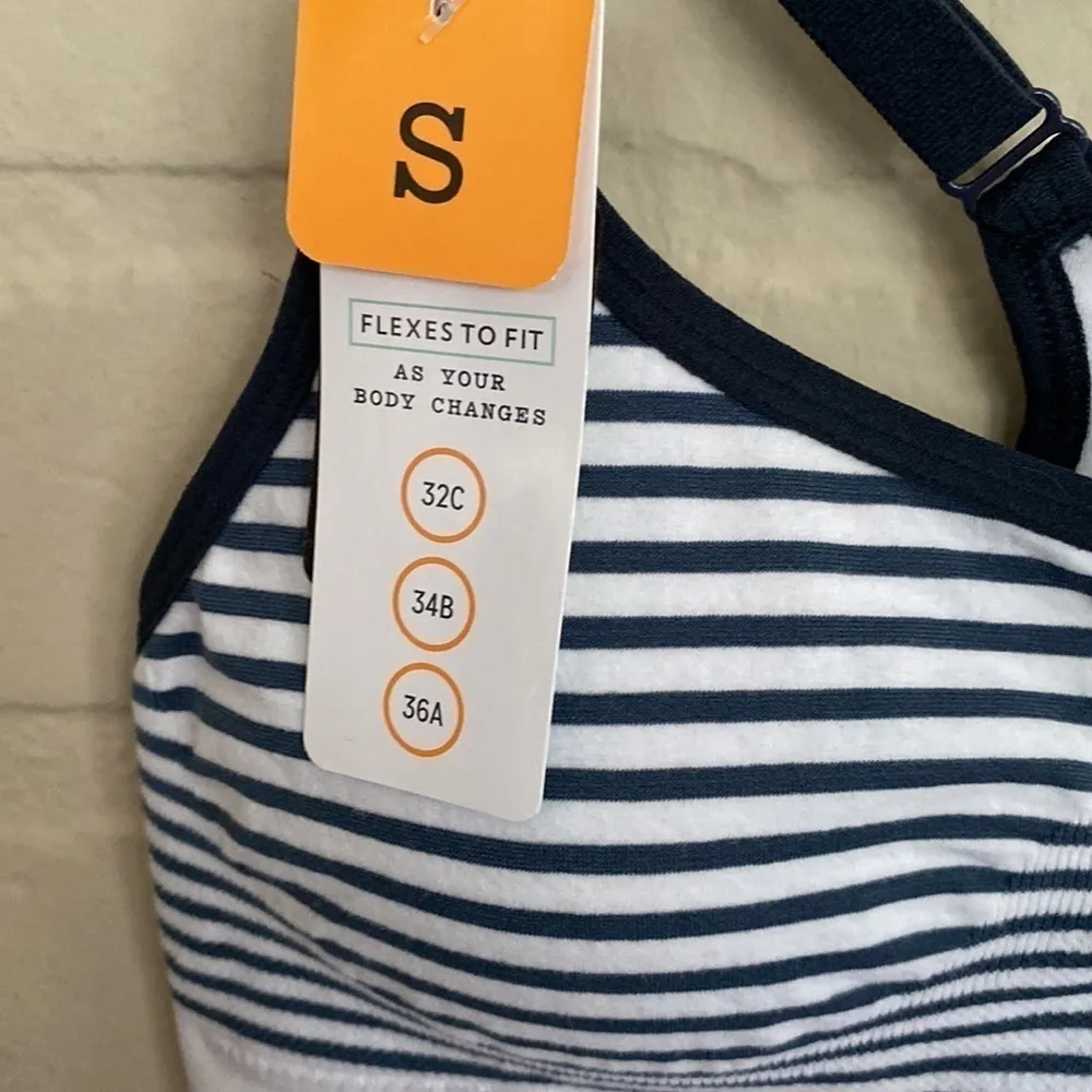 Playtex nursing bra NEW small‎ maternity striped - Image 4