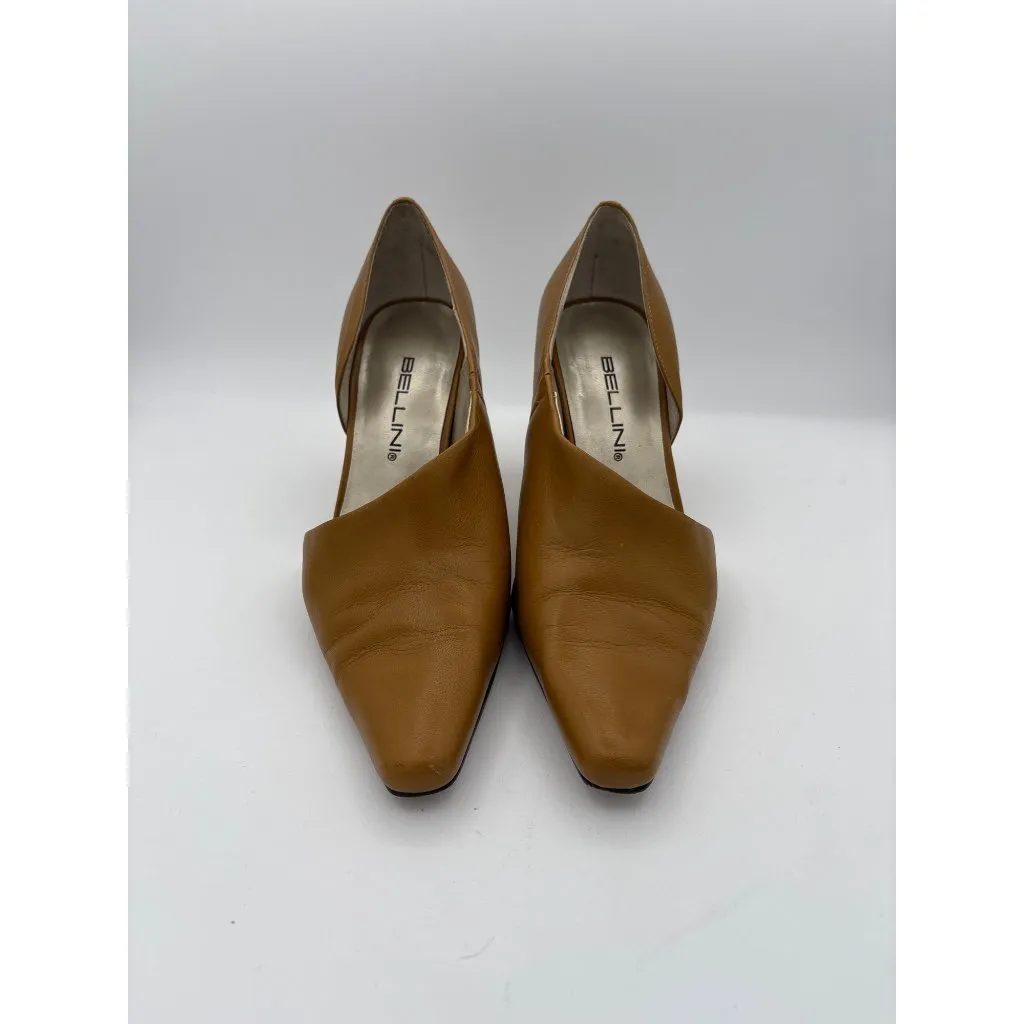 Bellini Womens Tan Leather Pumps Size 6.5 - Image 3