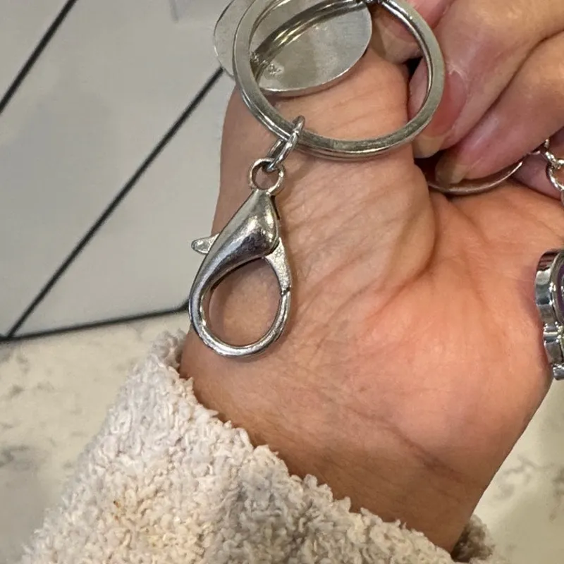 Disney Parks Walt Disney World Four Parks dangle keychain 2019 silver tone - Image 10