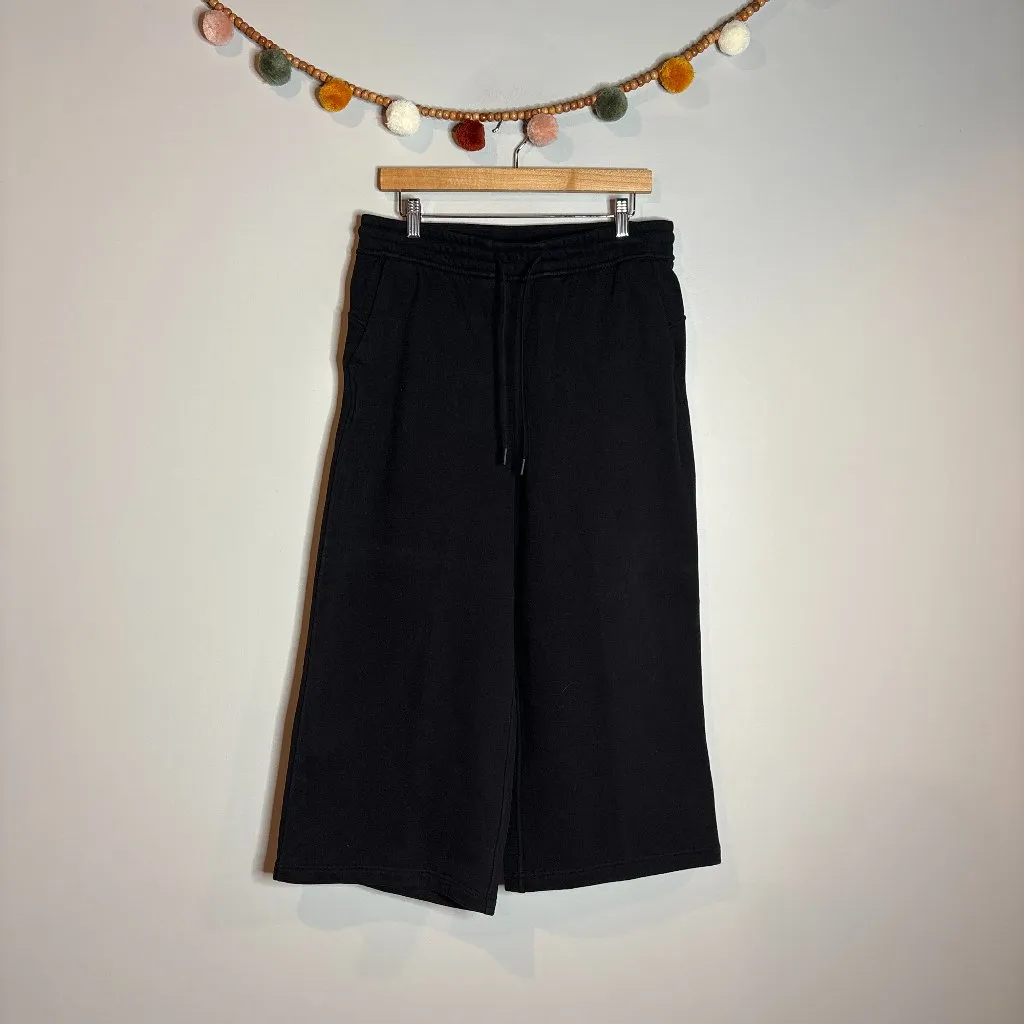 Lululemon Loungeful High-Rise Wide-Leg Cropped Sweatpants Black - Image 2