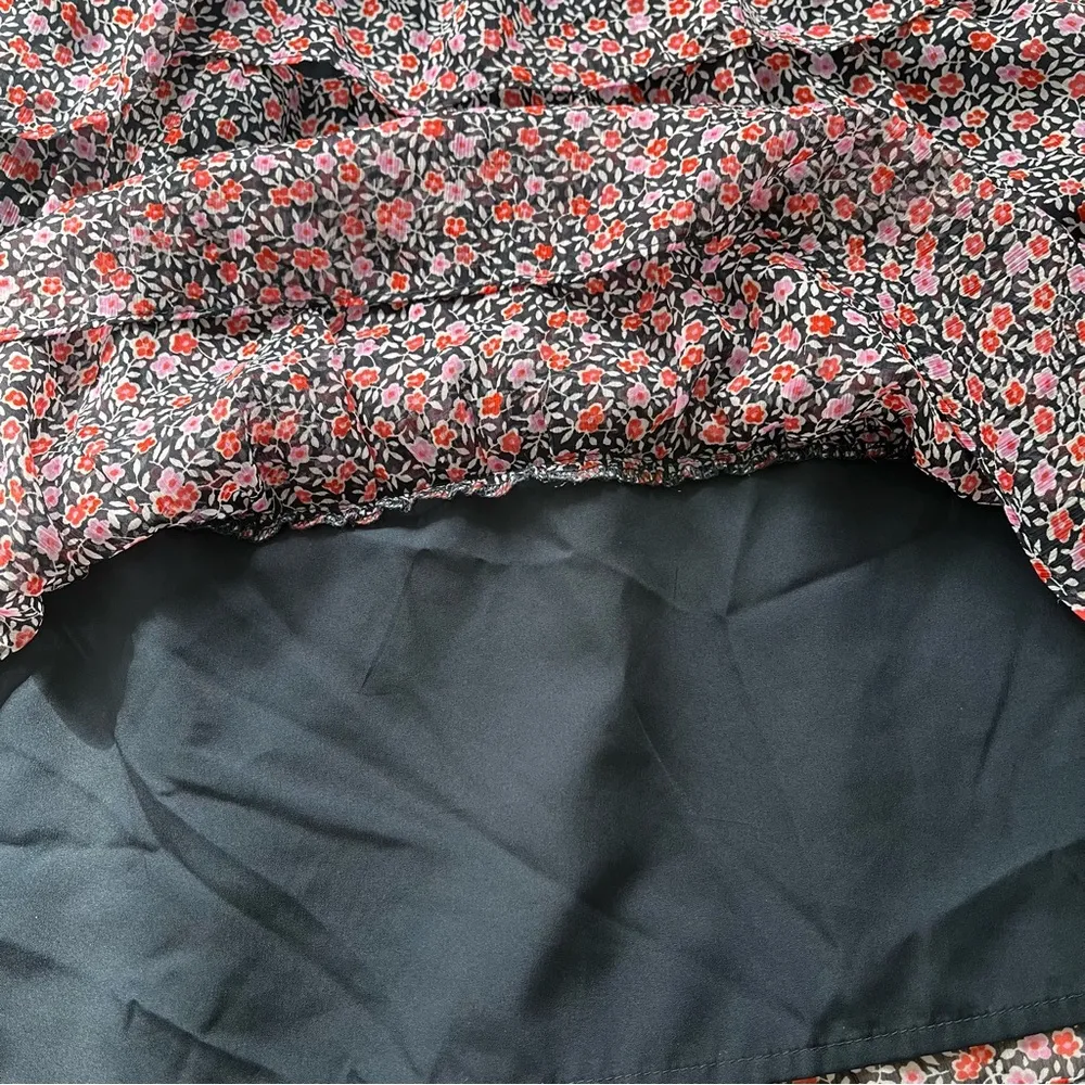 American Eagle Floral Tiered Ruffle Summer Dress, Sz L - Image 7