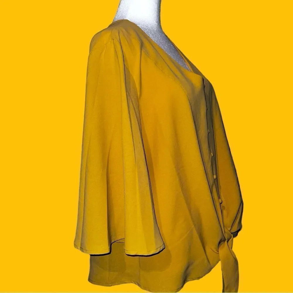 Dark mustard yellow adorable top! New Size M - Image 5