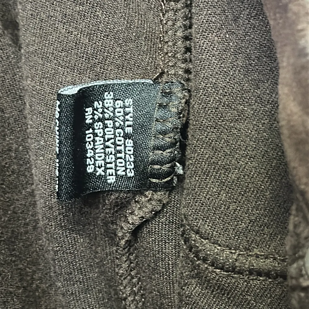 Intro Love The Fit Brown Velvet Slimming Look Comfort Waist Legging Women Medium - Image 8