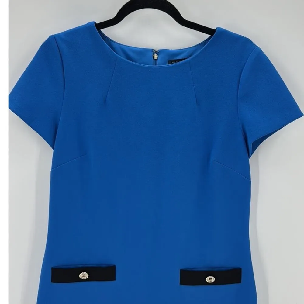 Tommy Hilfiger Printed Faux-Pocket Shift Dress size 10 preppy classic chic - Image 3