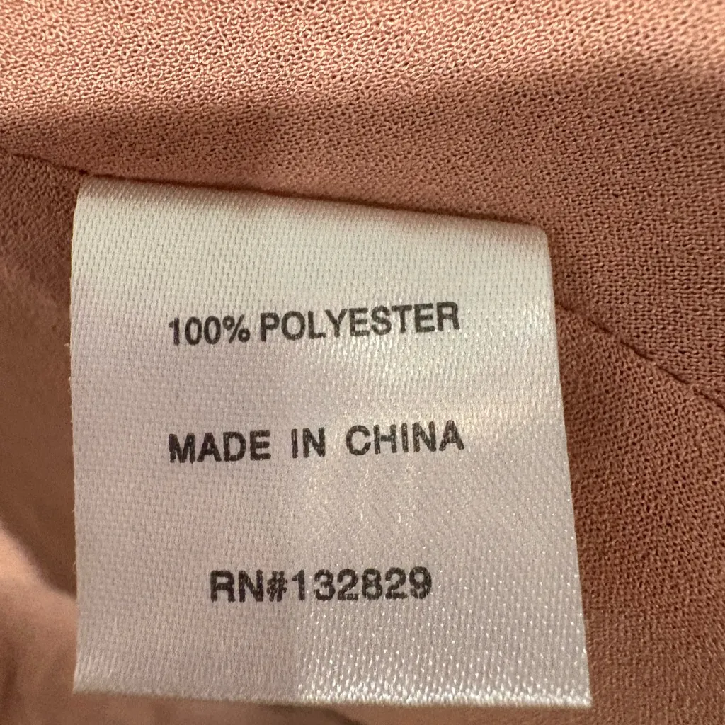 Superdown Blush Pink Snake Print Dress Size L - Image 9