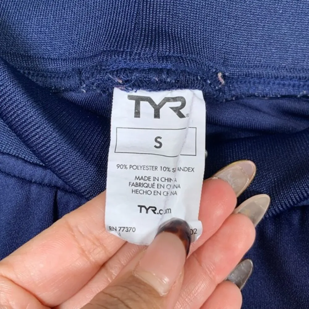 TYR Navy Blue Swimming Jogger POants Size Small EUC #4534 - Image 6