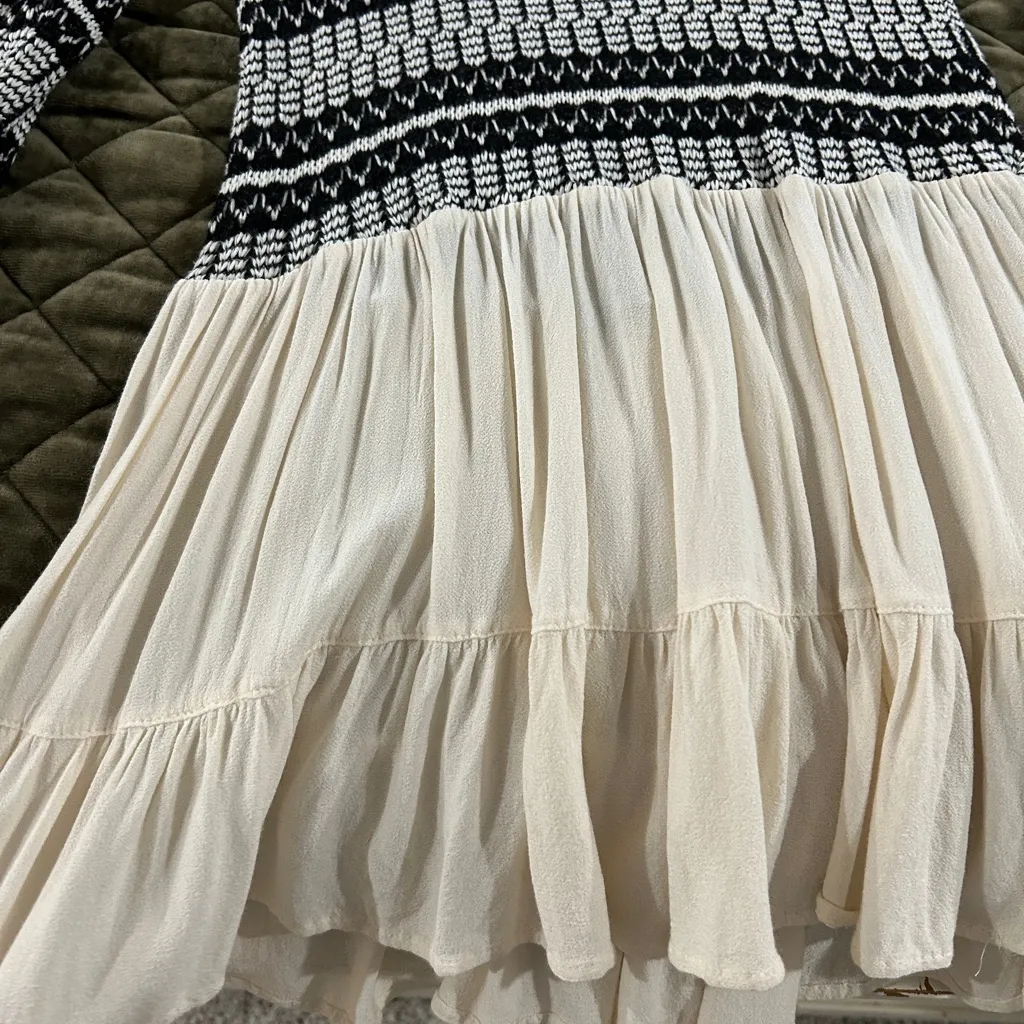 Altar'd State Black and Cream Knit Top - Image 3