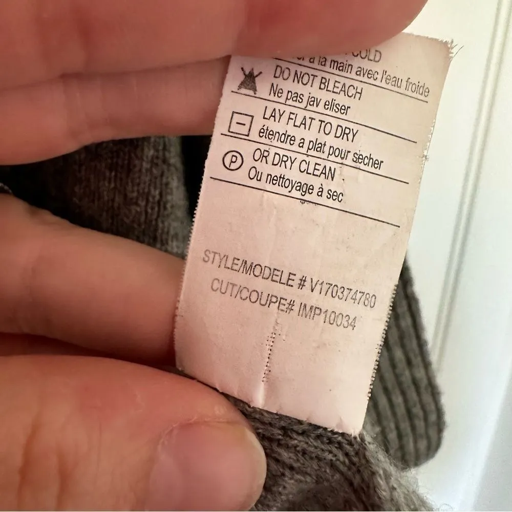 Vince Long Sleeve Ribbed Cashmere Cardigan Size XS - Image 6