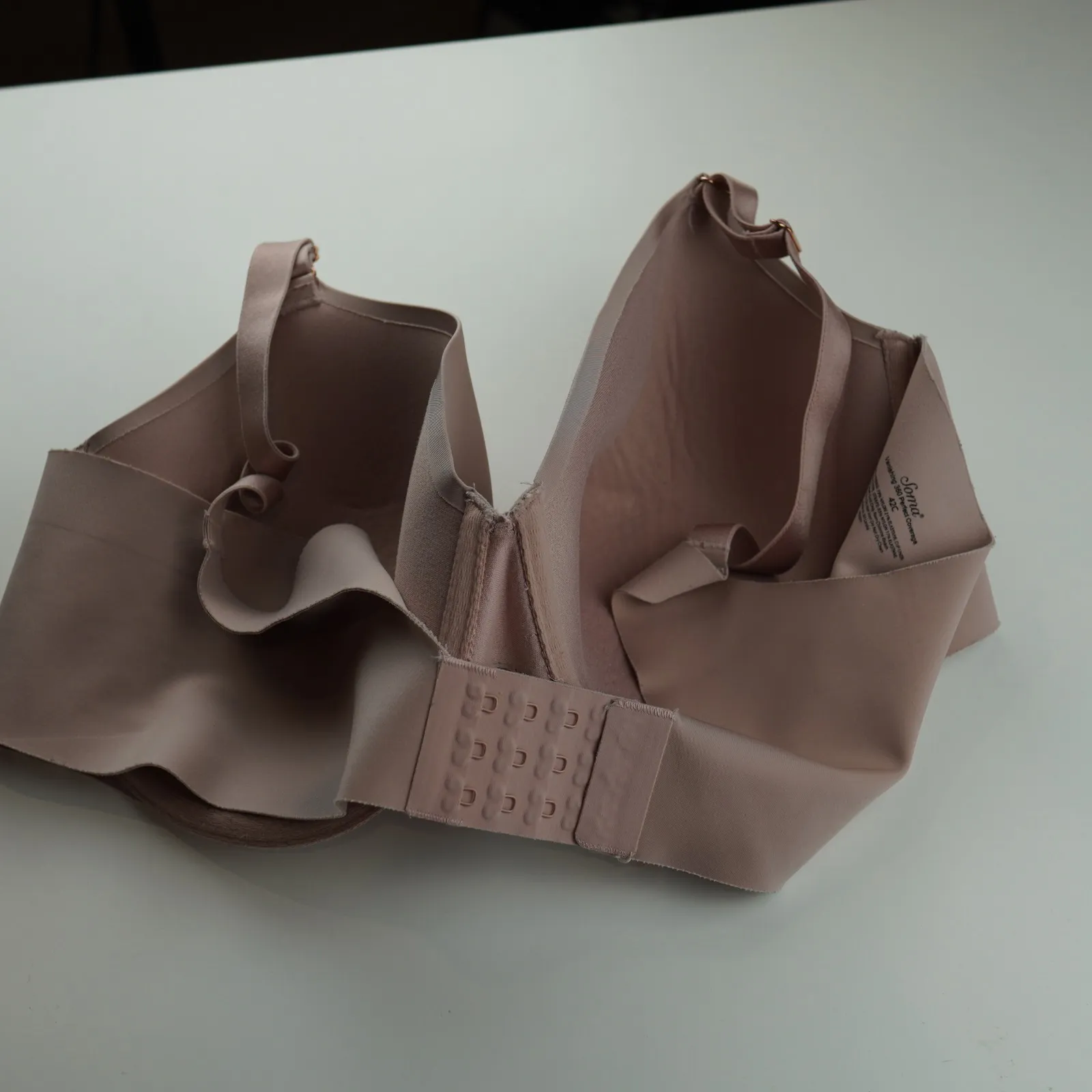 Soma Vanishing 360 Perfect Coverage Bra Womens 42C Lightly Padded Nude - Image 2