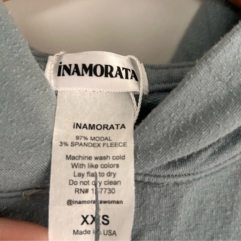 Inamorata Blue Hoodie Green Size XXS - Image 5