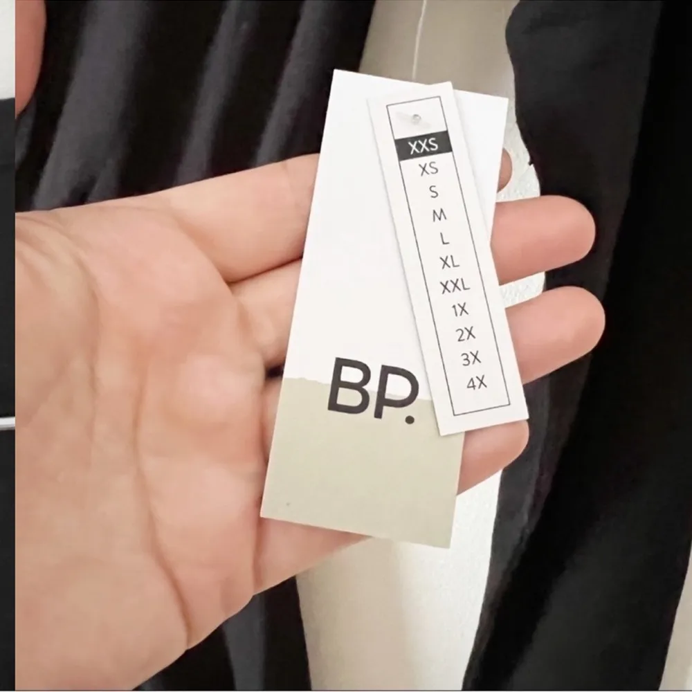 BP Black Thin Knit Long Sleeve Shirt Dress V-neck Pullover Size XXS NEW - Image 6