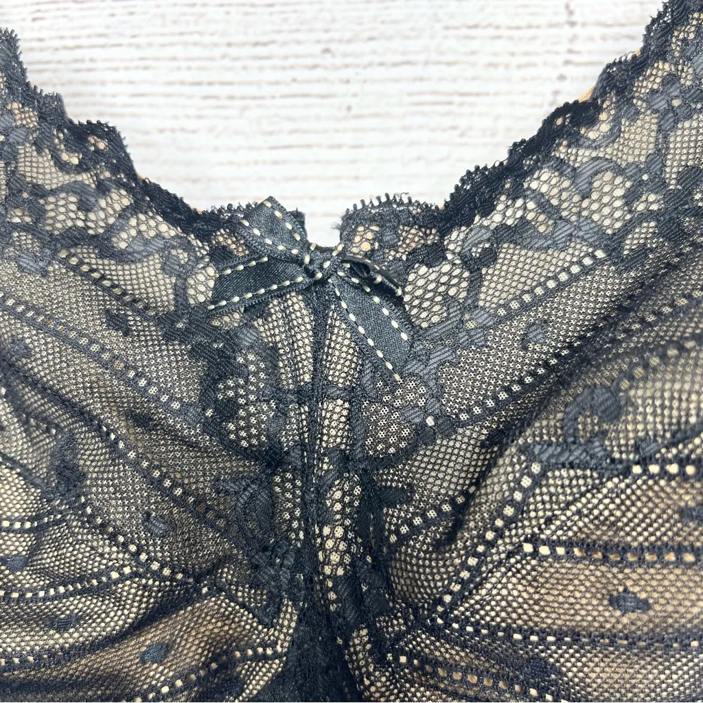 Chantelle Black Lace Rive Gauche Full Coverage Underwire Bra Size 40DDDD - Image 5