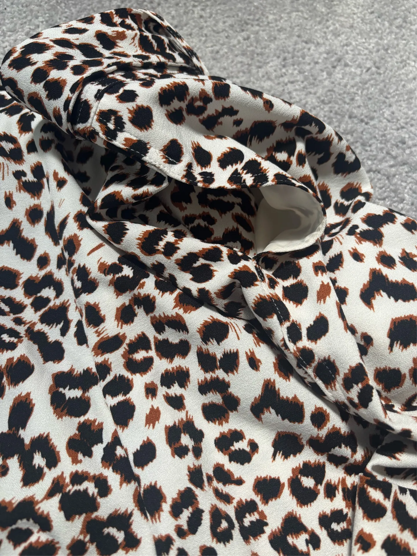 Bar III Animal Print High Waisted Shorts with Tie Belt - Image 7