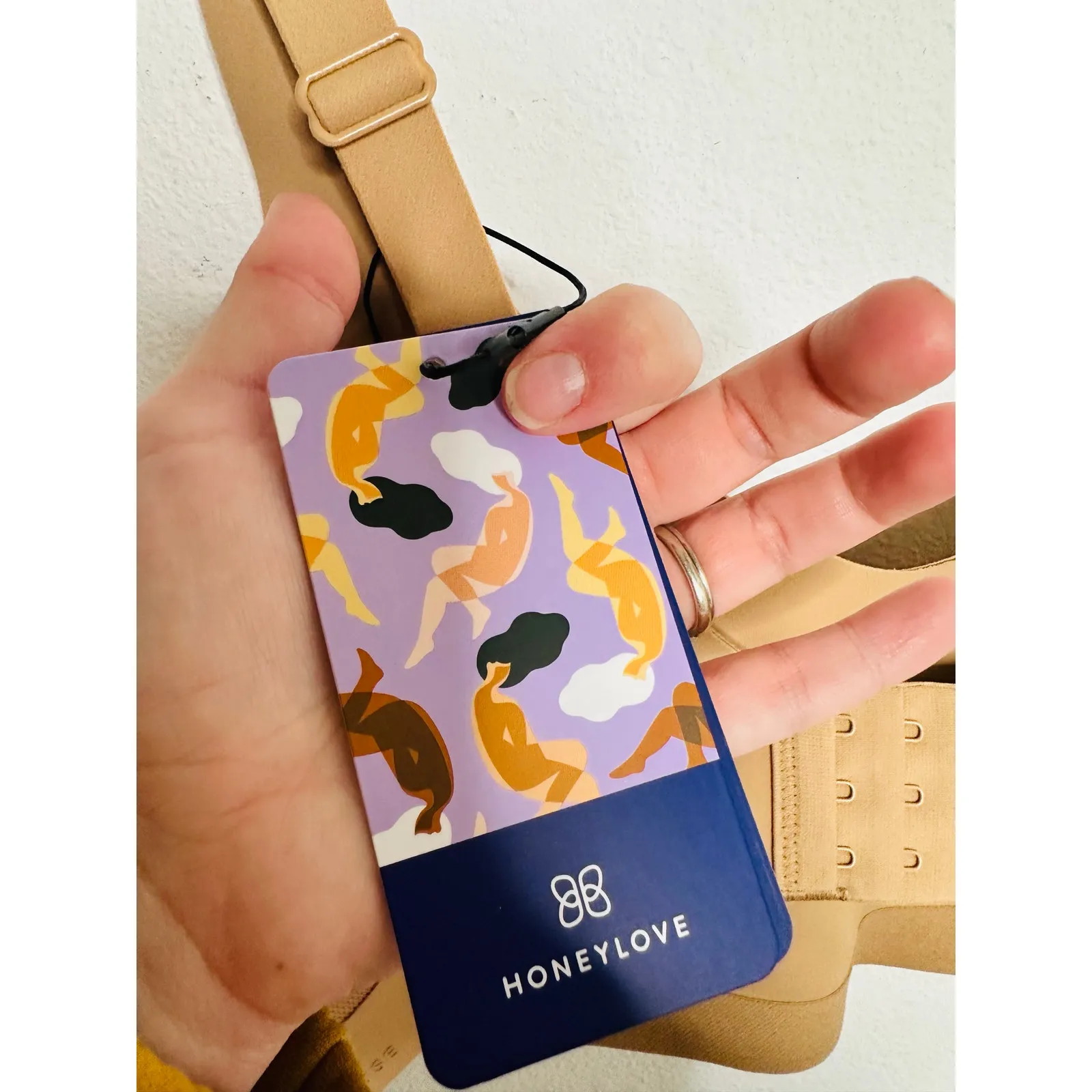 HONEYLOVE Nude Women’s NEW Sportsbra Cloudfuse Bra size 38 B/C NWT Tan - Image 11