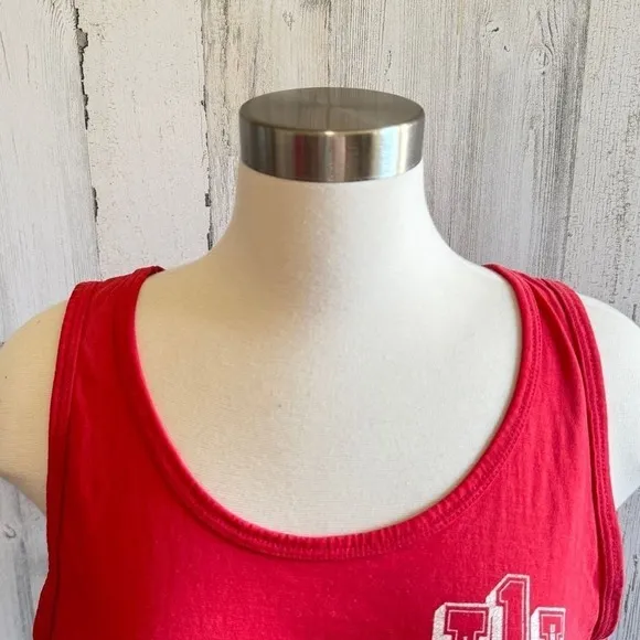 Vintage Indiana University Cropped Mesh Tank Top – Red and White,‎ IU Spiritwear Size M - Image 6