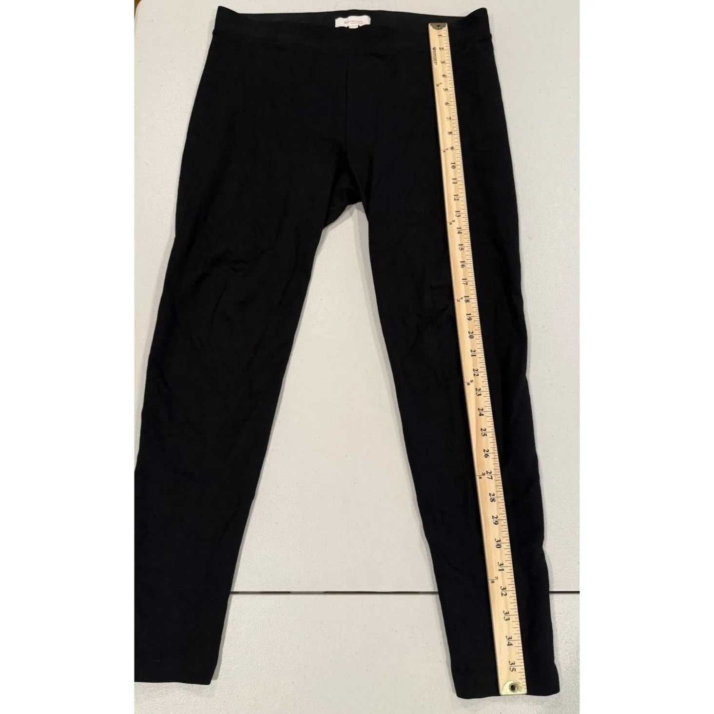 Two by Vince Camuto Stretch Pants Womens 34" Black Leggings Athleisure Travel - Image 4