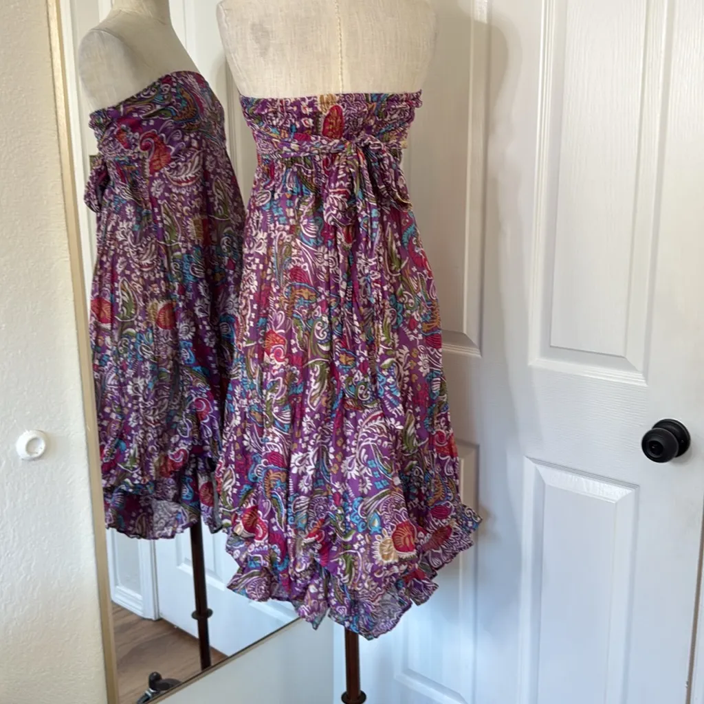 JP and Mattie y2k bohemian tube midi dress Purple Size M - Image 11