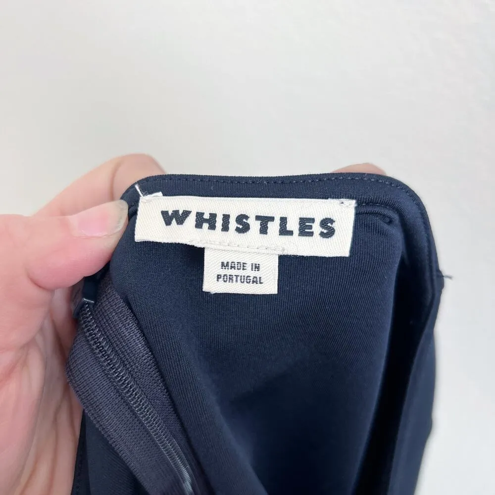 [Whistles] Navy Blue Half Sleeve Scuba Sheath Dress Work Career Office Sz US 12 - Image 9